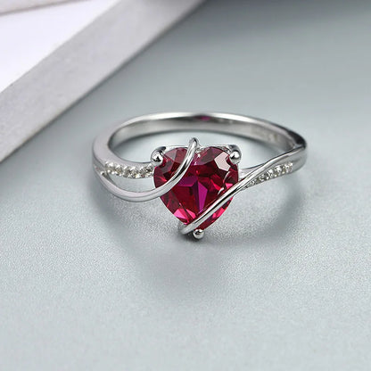 Ruby Heart-Shape Ring