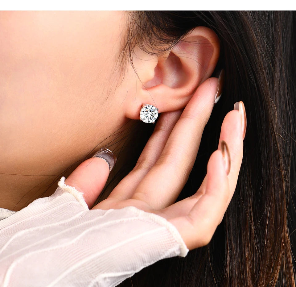 Moissanite Stud Earrings