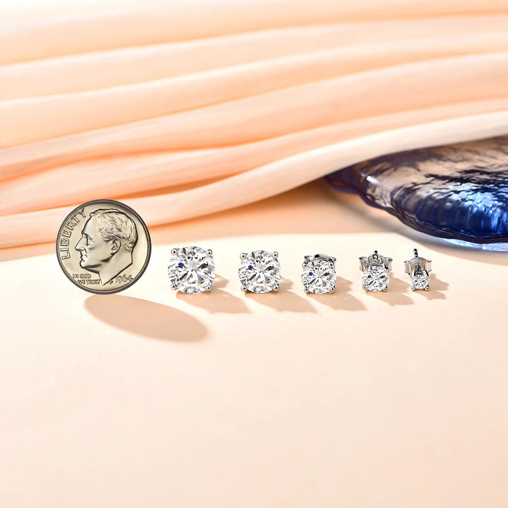 Moissanite Stud Earrings